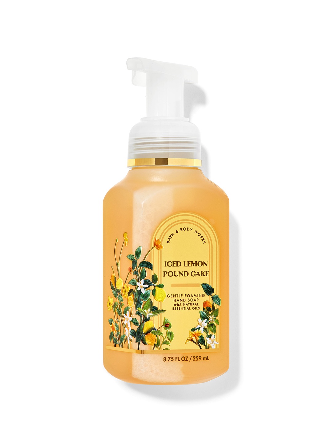 

Bath & Body Works Iced Lemon Pound Cake Gentle Foaming Hand Soap with Aloe - 259 ml, Yellow