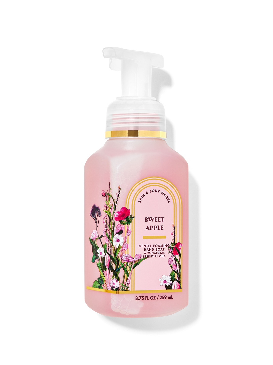 

Bath & Body Works Sweet Apple Gentle Foaming Hand Soap with Aloe - 259 ml, Pink