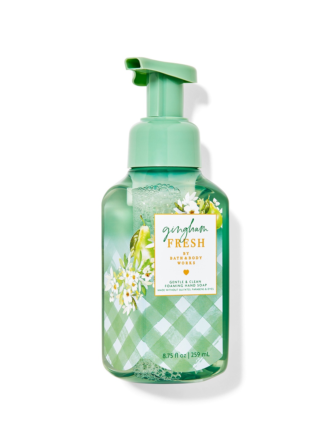 

Bath & Body Works Gingham Fresh Gentle & Clean Foaming Hand Soap with Aloe - 259 ml, Green