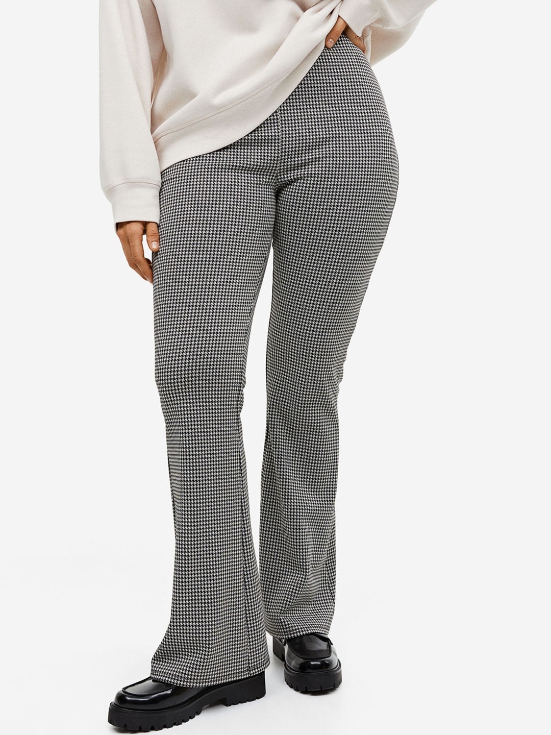 

H&M Flared Leggings, Black