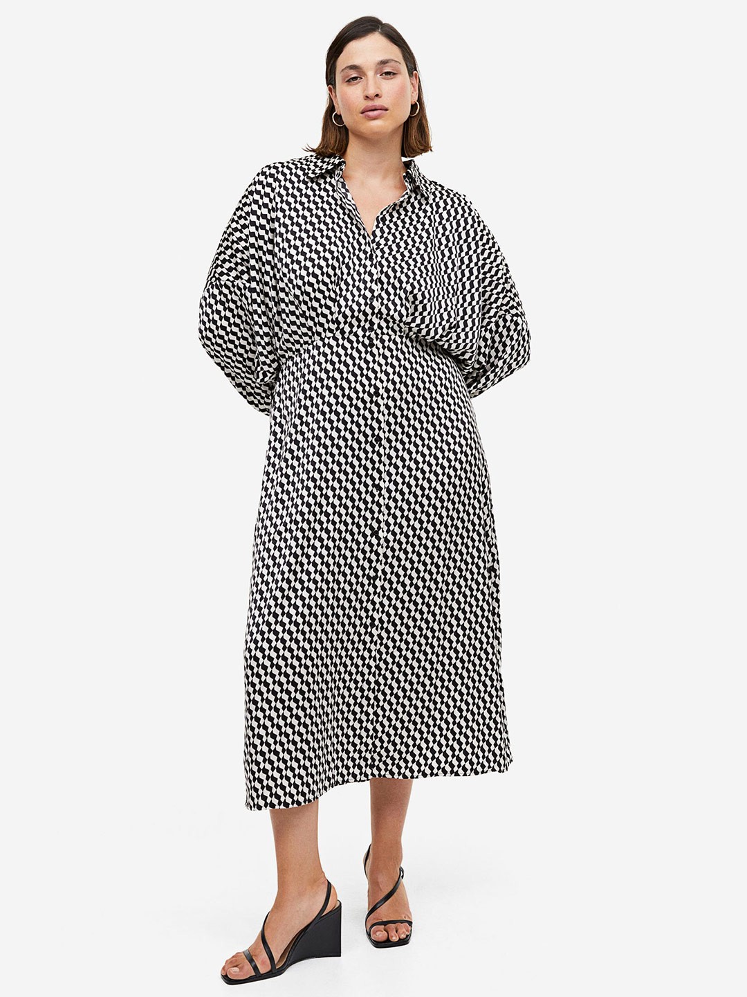 

H&M Shirt Dress, Black