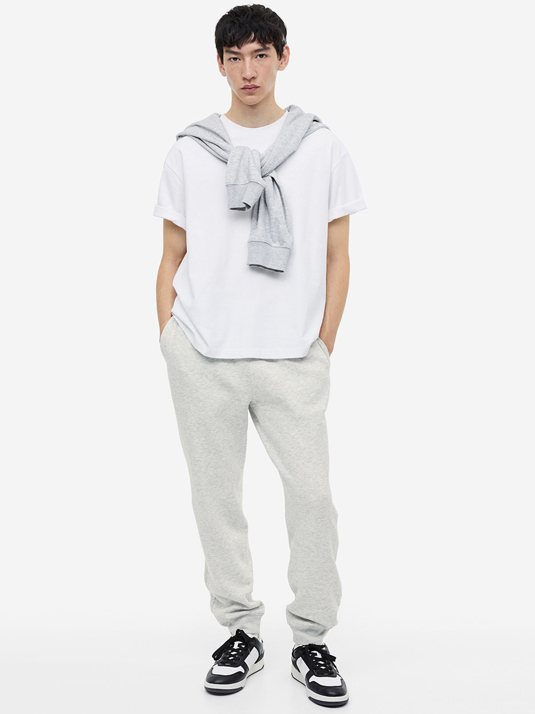 

H&M Men Regular Fit Sweatpants, Grey