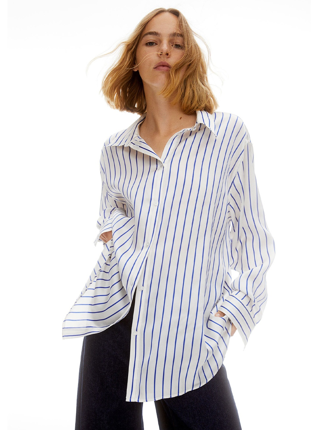 

H&M Oversized Blouse, White