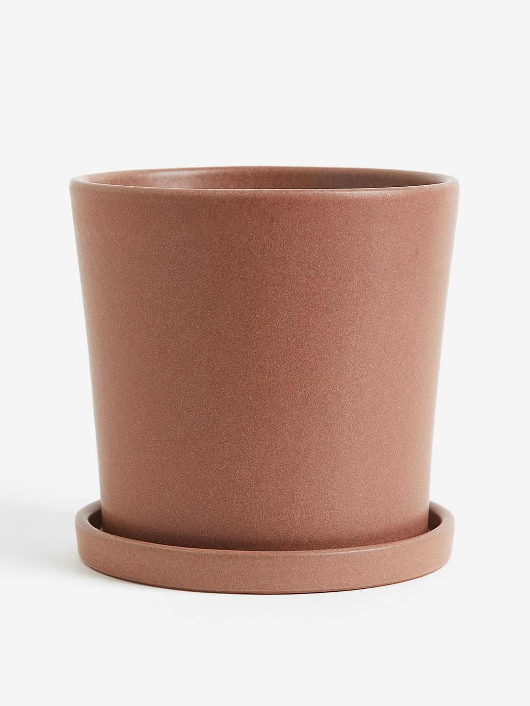 

H&M Beige Plant Pot & Saucer