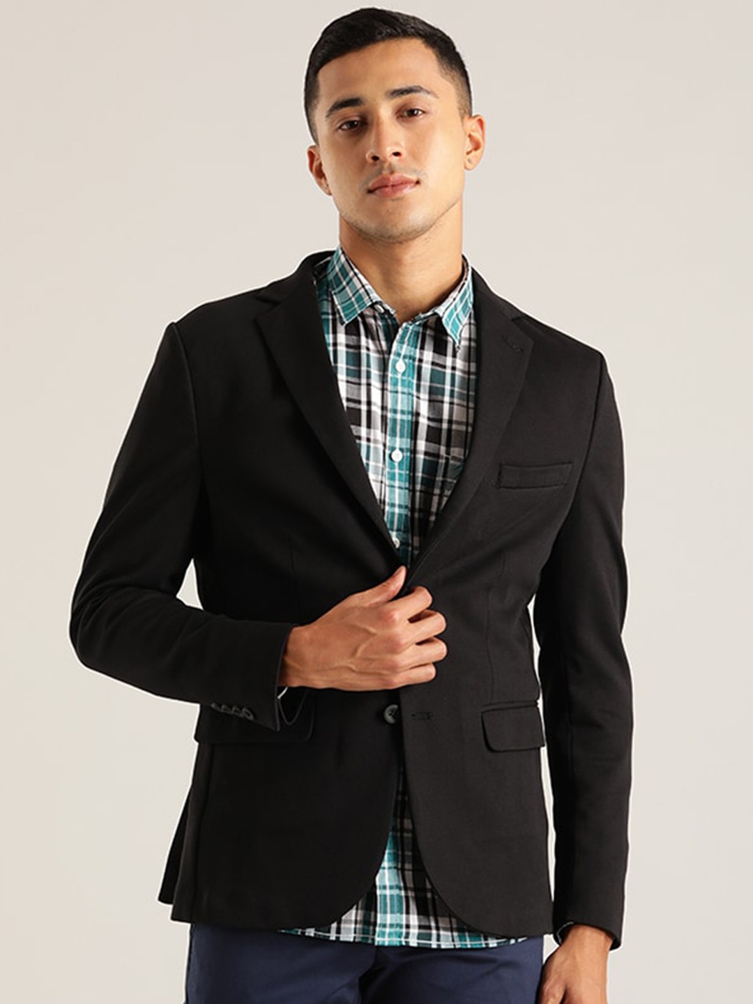 

Indian Terrain Single Breasted Blazer, Black