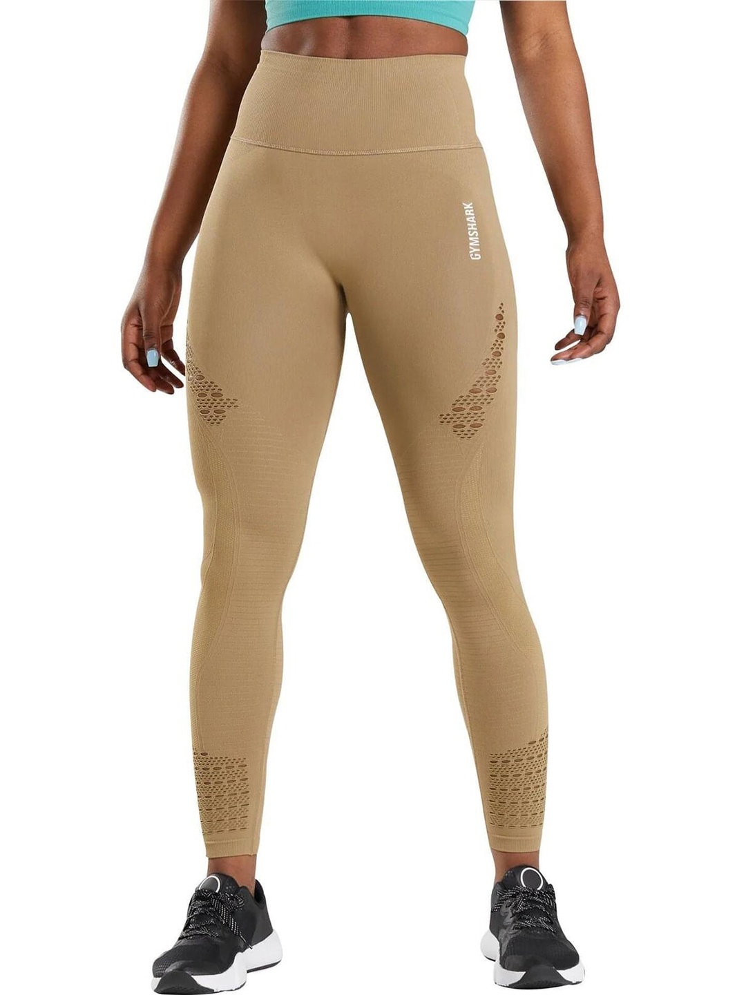 

Gymshark Women Energy Seamless Ankle Length Training Tights, Khaki
