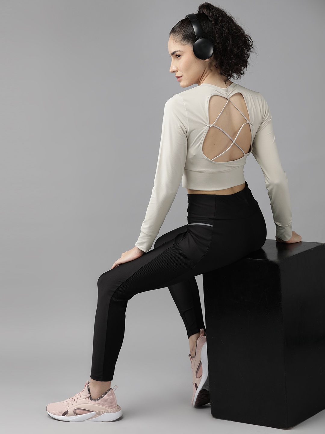

Gymshark Styled Back Crop Top, Taupe