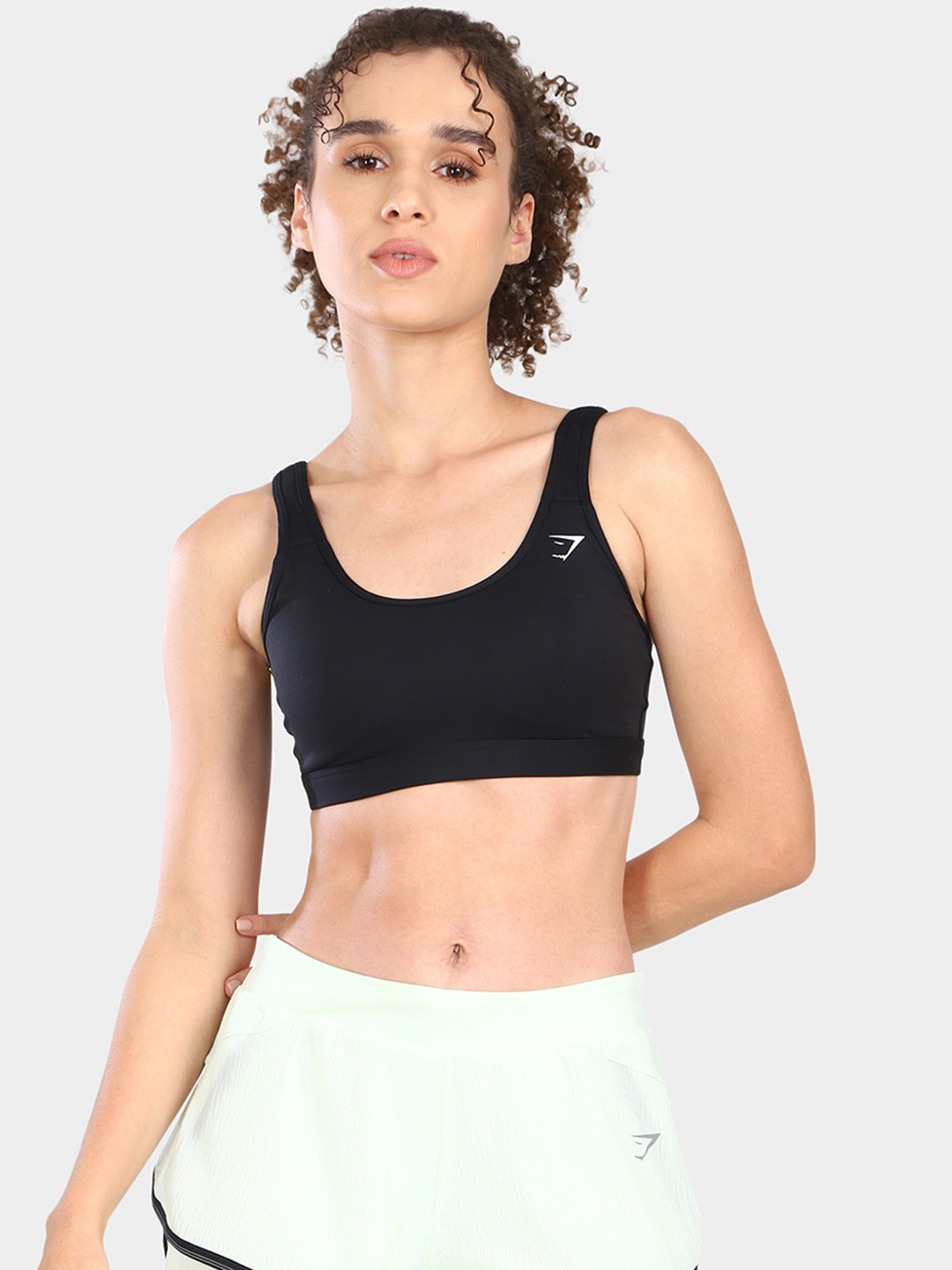

Gymshark Solid Training Bra - Full Coverage, Black