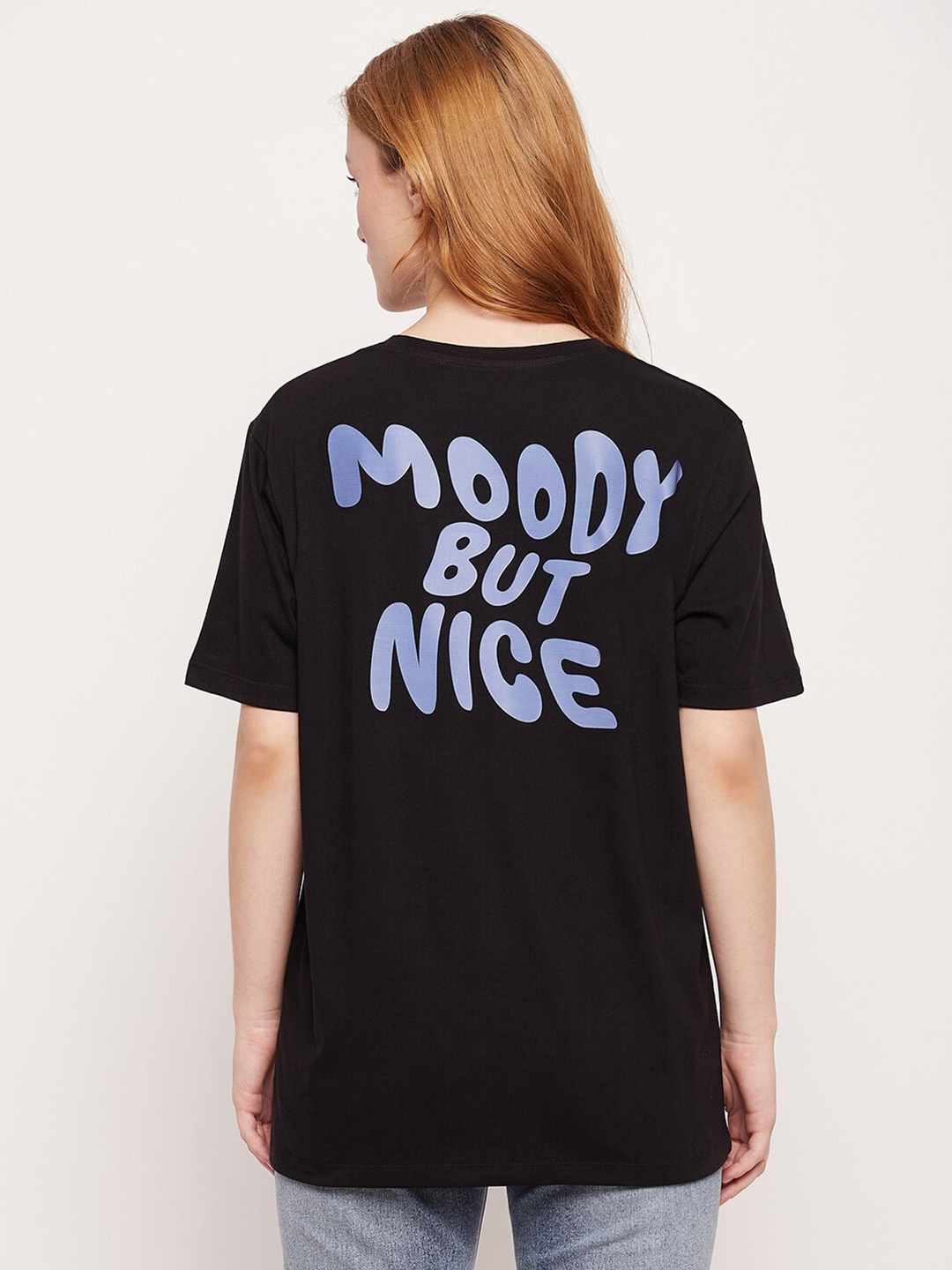 

Mast & Harbour Typography Printed Cotton T-shirt, Black
