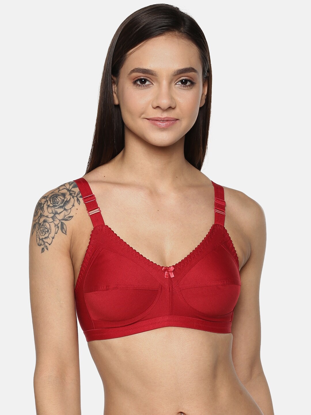 

Leading Lady Full Coverage Everyday Bra All Day Comfort, Maroon