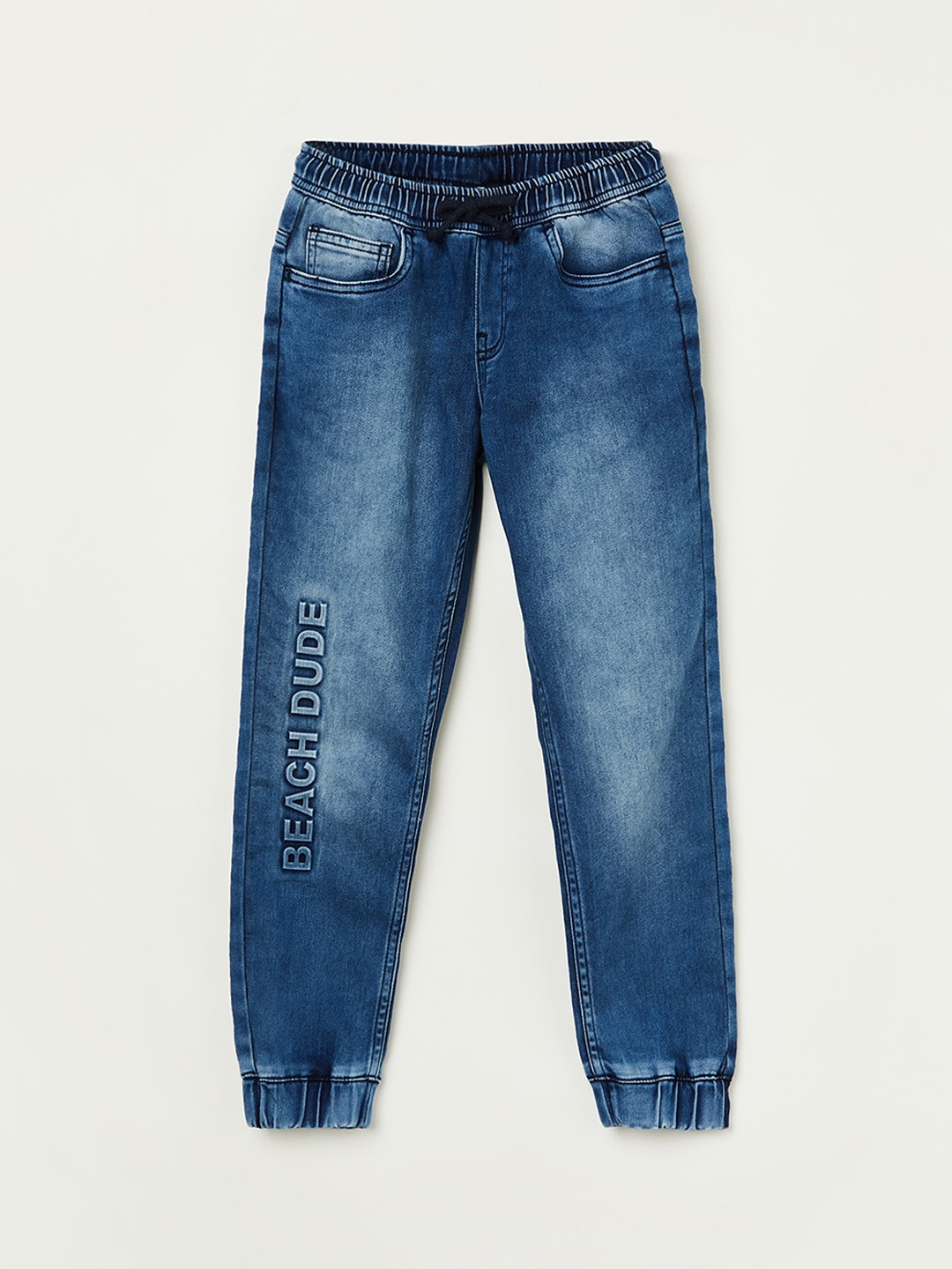 

Fame Forever by Lifestyle Boys Cotton Clean Look Heavy Fade Jeans, Blue