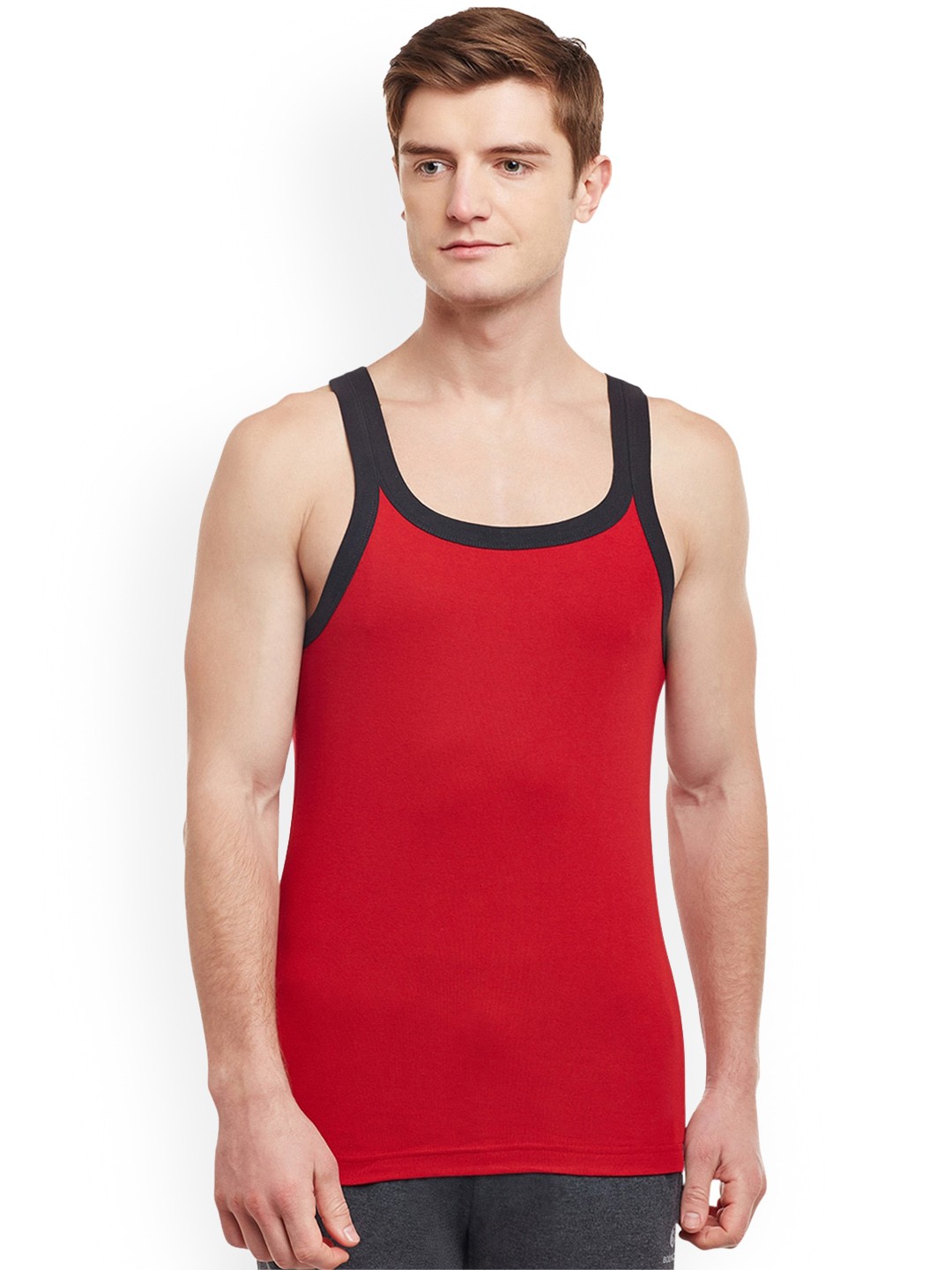 

BODYX Pure Cotton Innerwear Vest BX212 RED/BLK_95