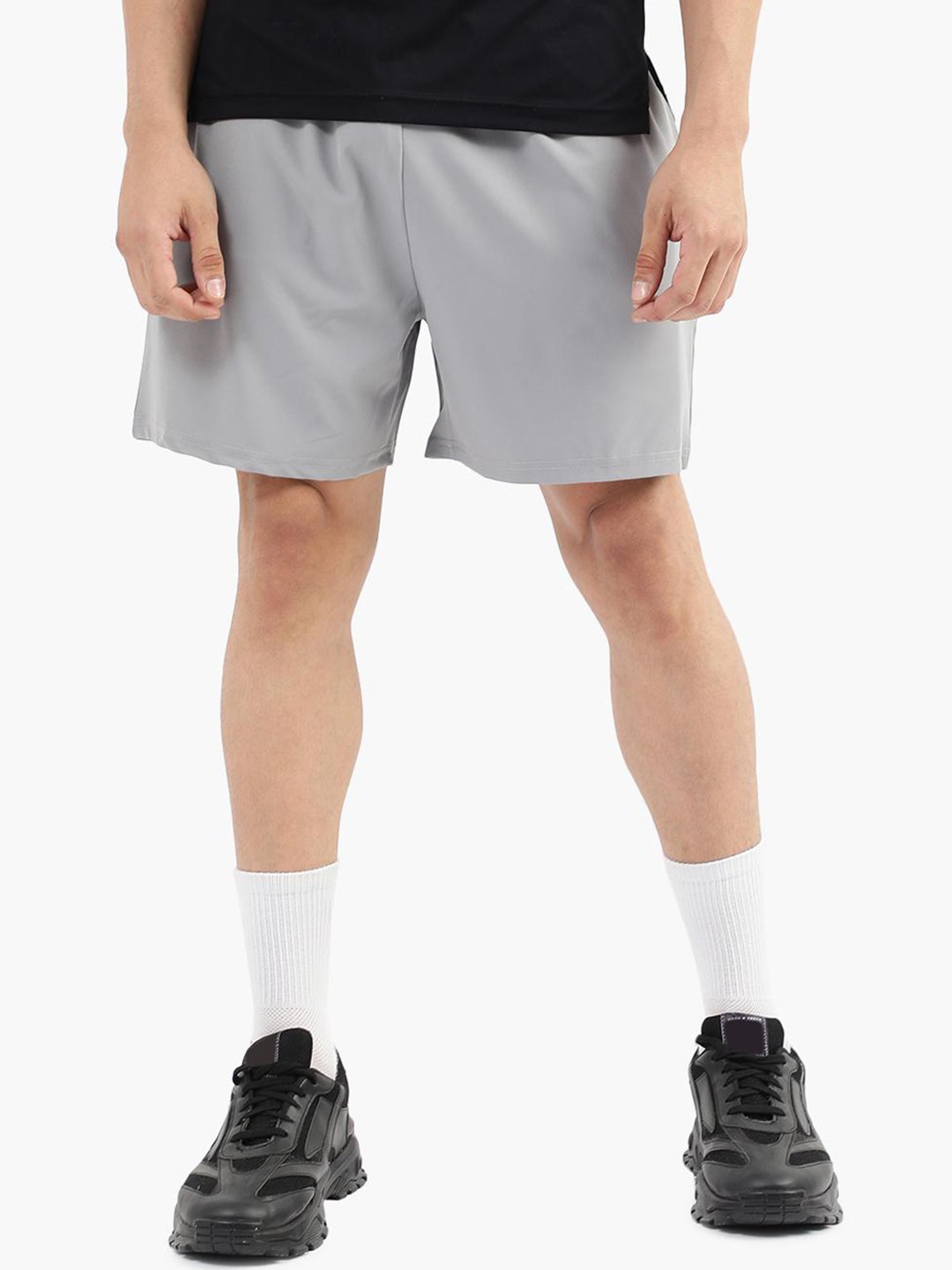 

Virgio Men Mid-Rise Sports Shorts, Grey