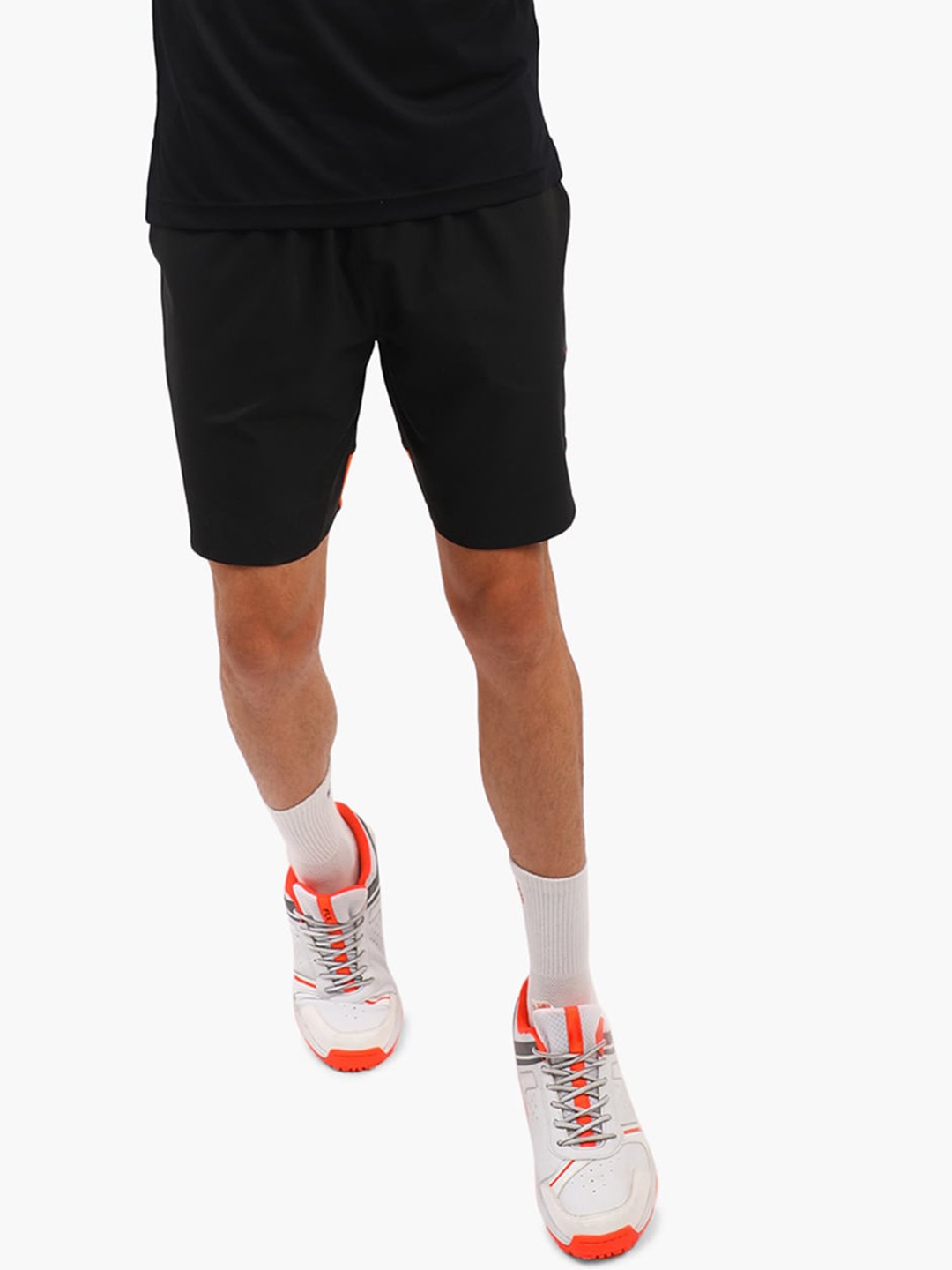 

Virgio Men Mid Rise Sports Shorts, Black