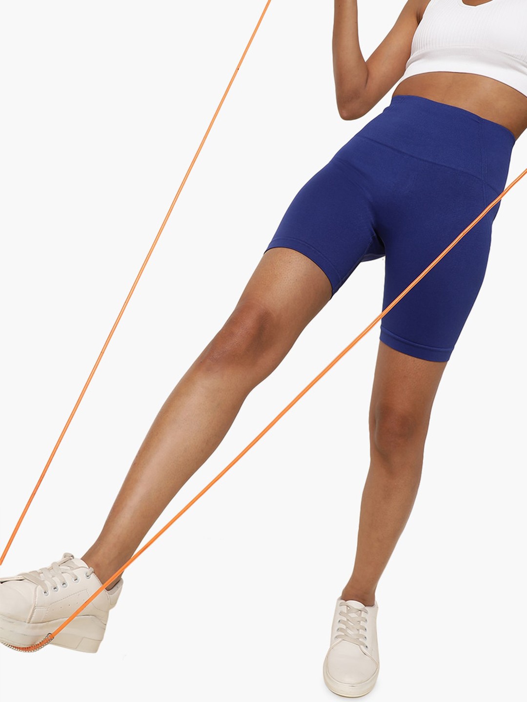

Virgio Women Mid-Rise Sports Shorts, Blue