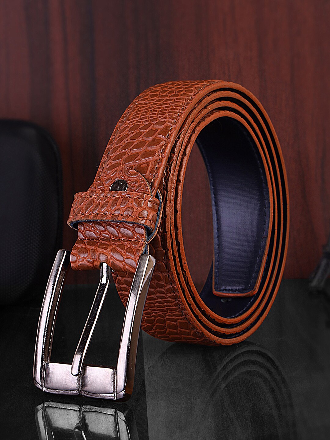 

Kastner Men Textured Belt, Tan