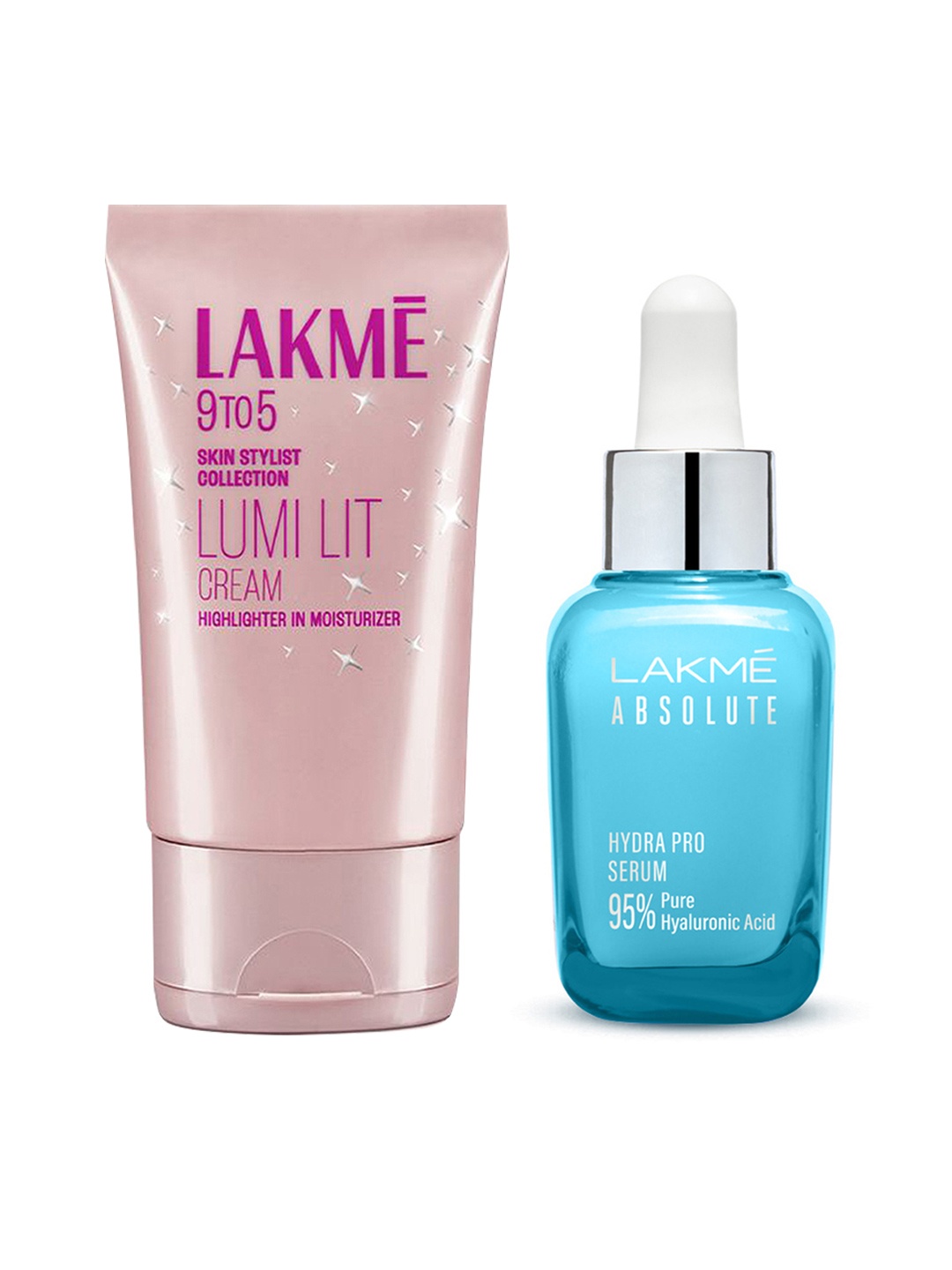 

Lakme Set of Absolute Hydra Pro Serum 30 ml + Lumi Skin Cream 30 g, Blue