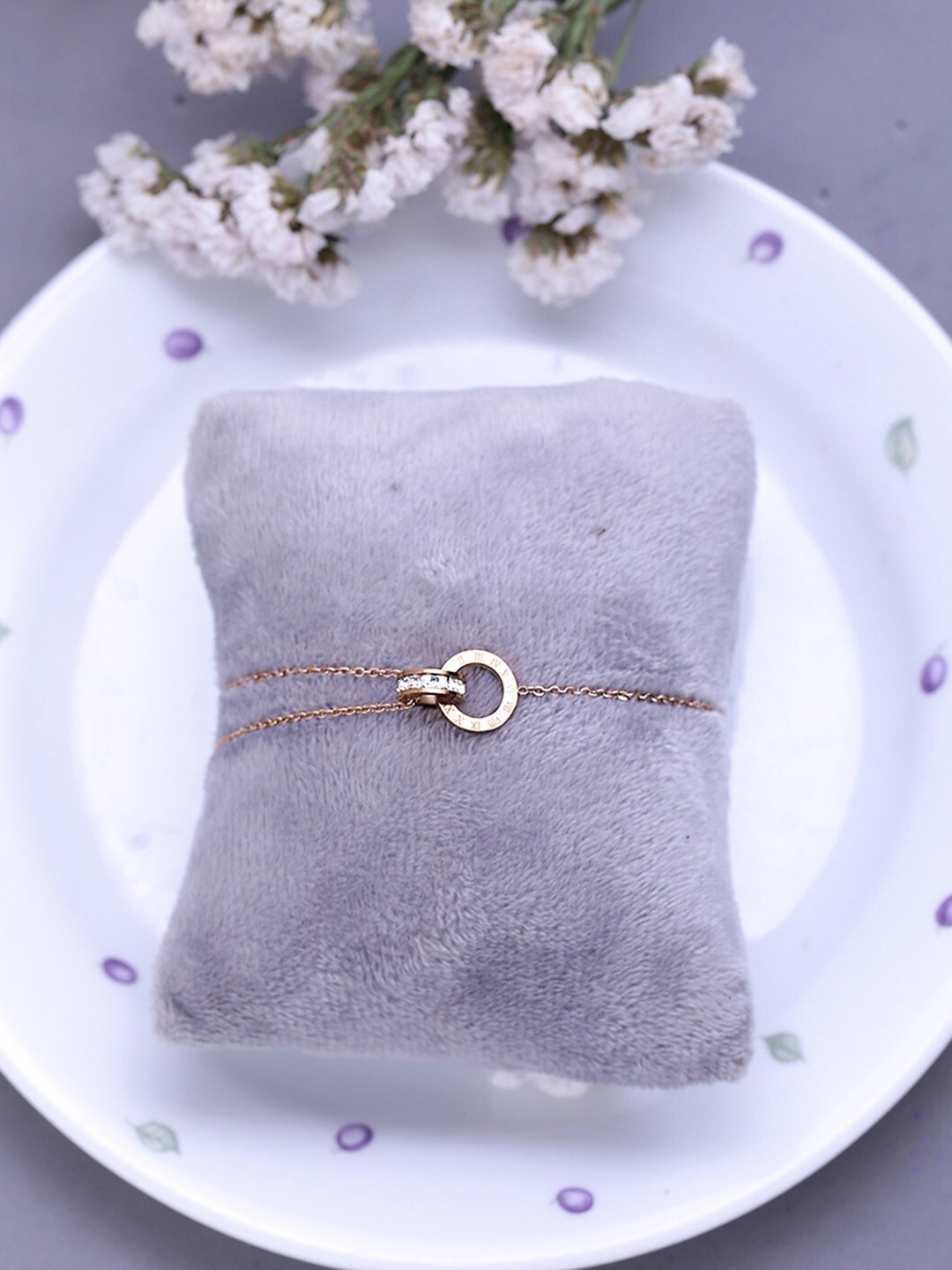 

AVANT-GARDE PARIS Rose Gold-Plated Wraparound Bracelet