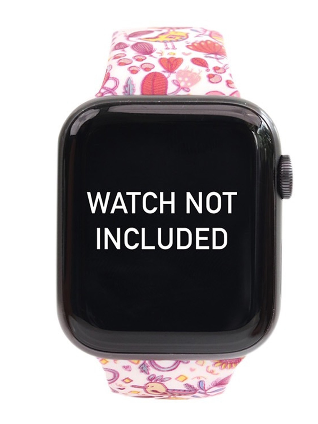 

Alicia Souza Printed Silicone Watch Strap, Pink