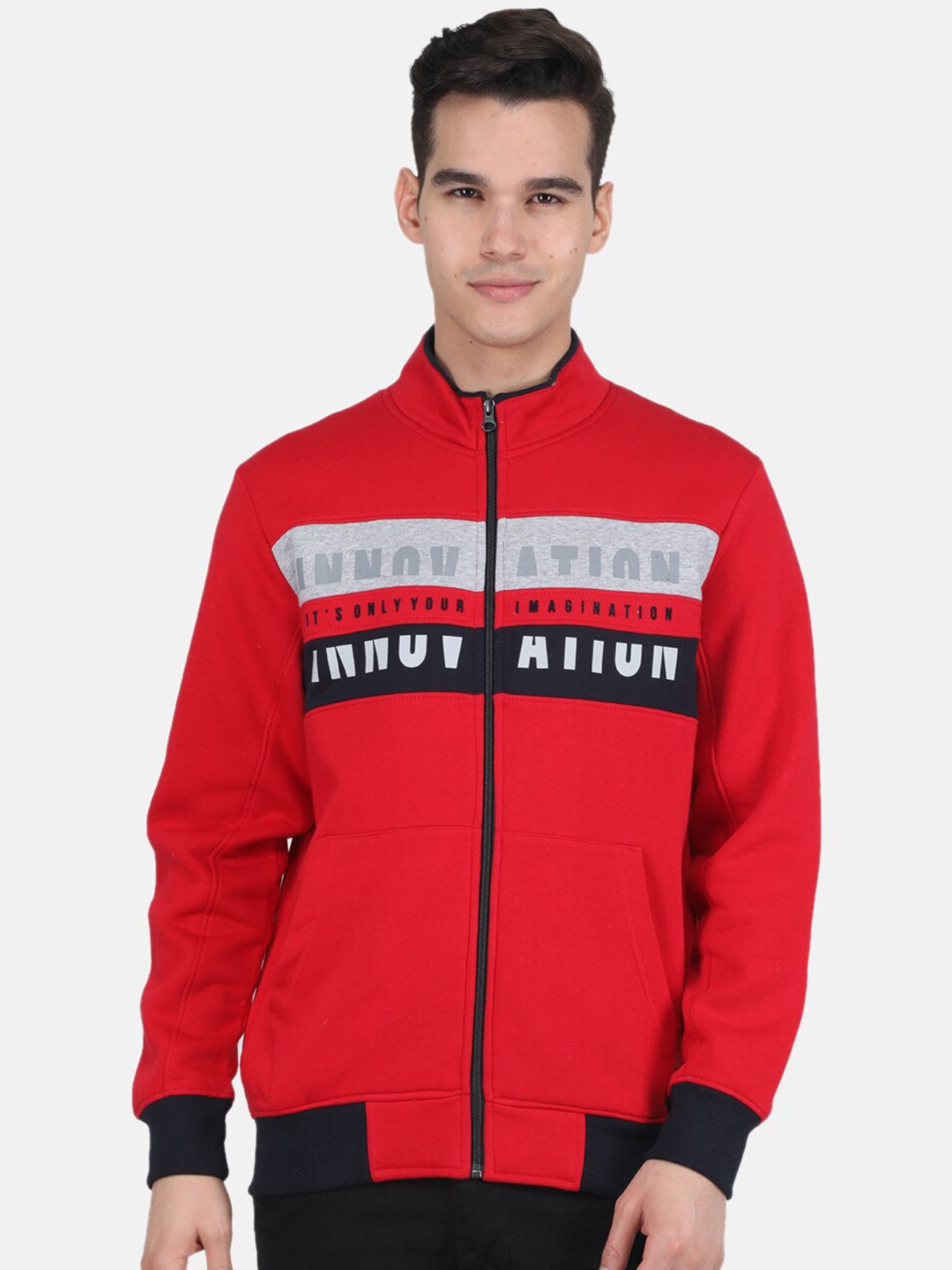 

Monte Carlo Typography Printed Cotton Sweatshirt, Red