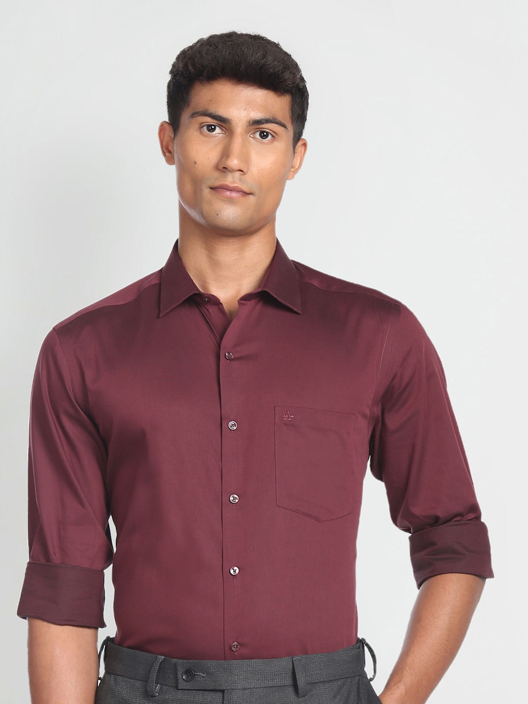 

Arrow Regular Fit Cotton Formal Shirt, Maroon