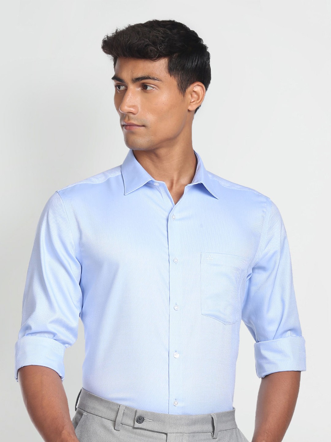 

Arrow Pure Cotton Opaque Formal Shirt, Blue