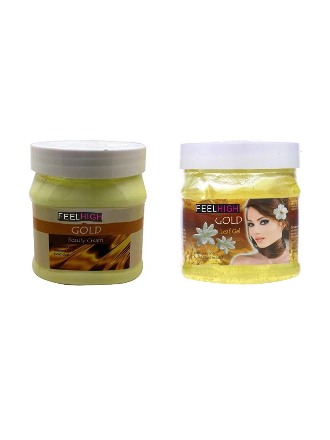 

FEELHIGH Set Of 2 Gold Gel and Cream - 500ml + 500ml, Multi
