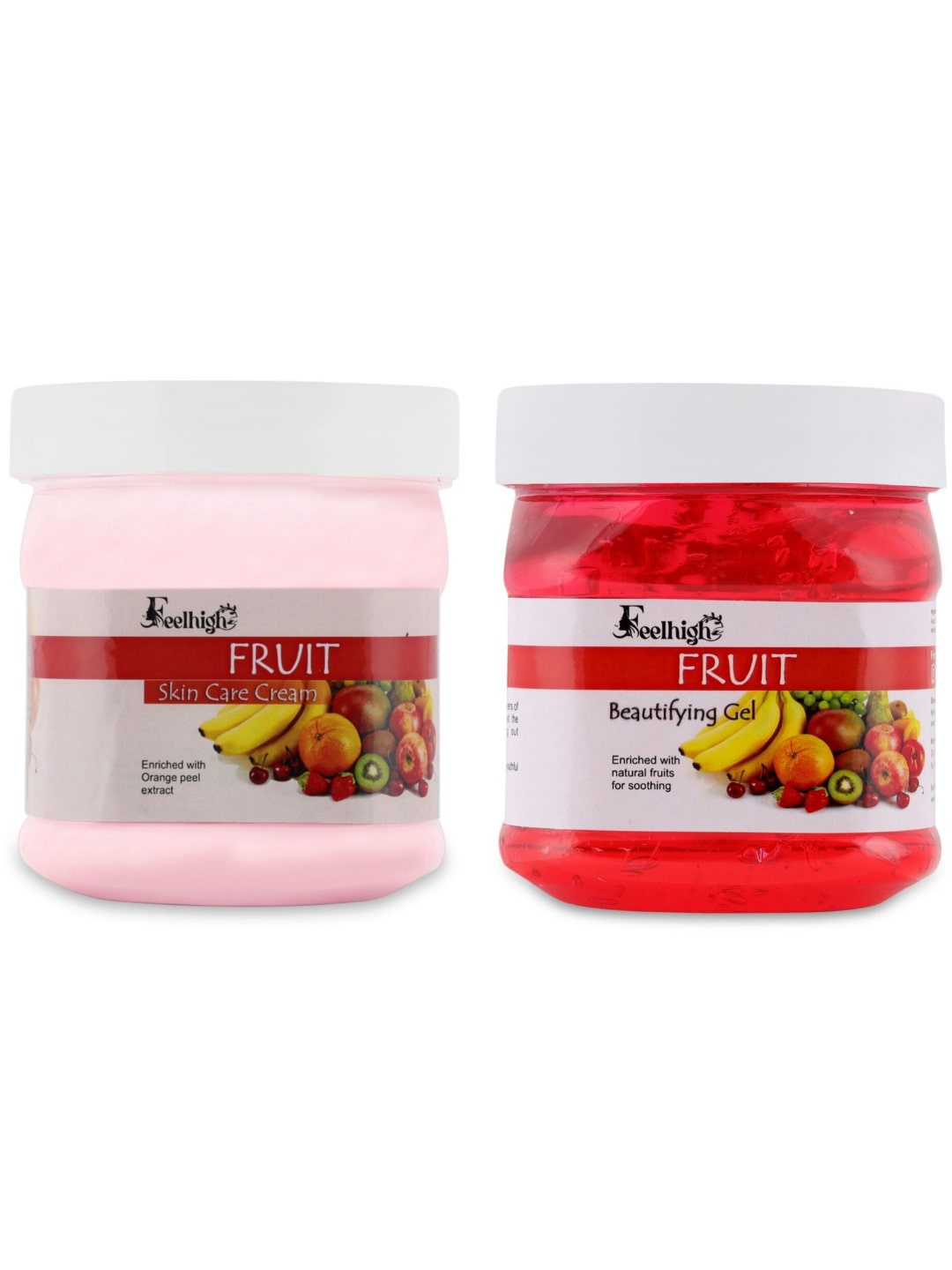 

FEELHIGH Set Of 2 Mixfruit Gel & Cream 500ml Each, Pink