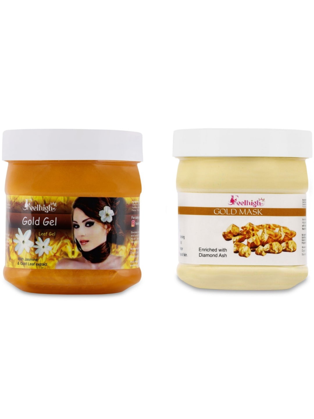 

FEELHIGH Set Of 2 Gel & Mask 500ml Each, Yellow