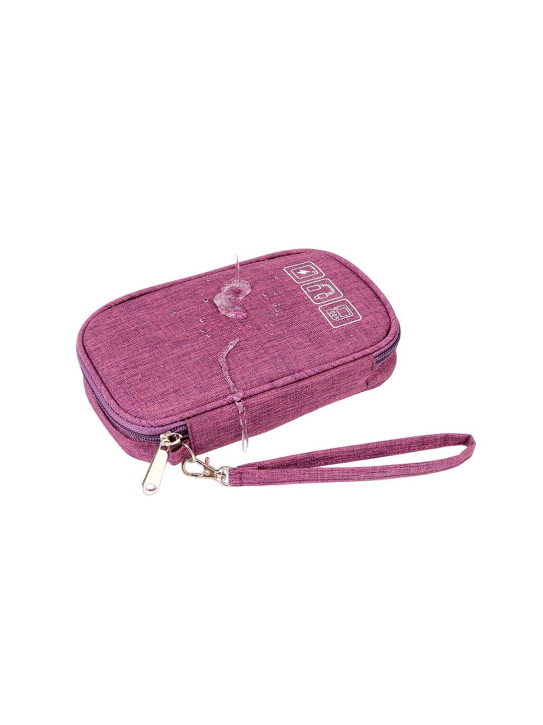 

HOUSE OF QUIRK Purple Electronic Organizer Pouch