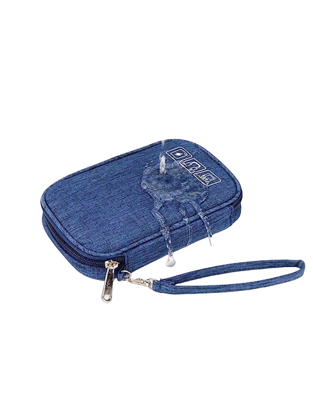 

HOUSE OF QUIRK Navy Blue Electronic Gadgets Organizer
