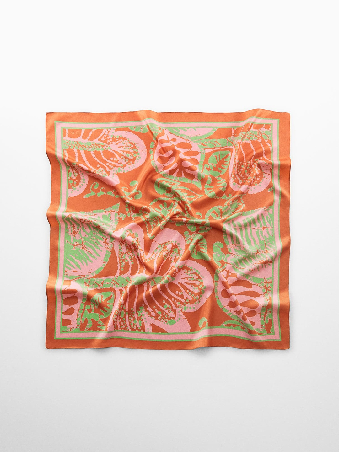 

MANGO Women Floral Printed Neck Scarf, Pink
