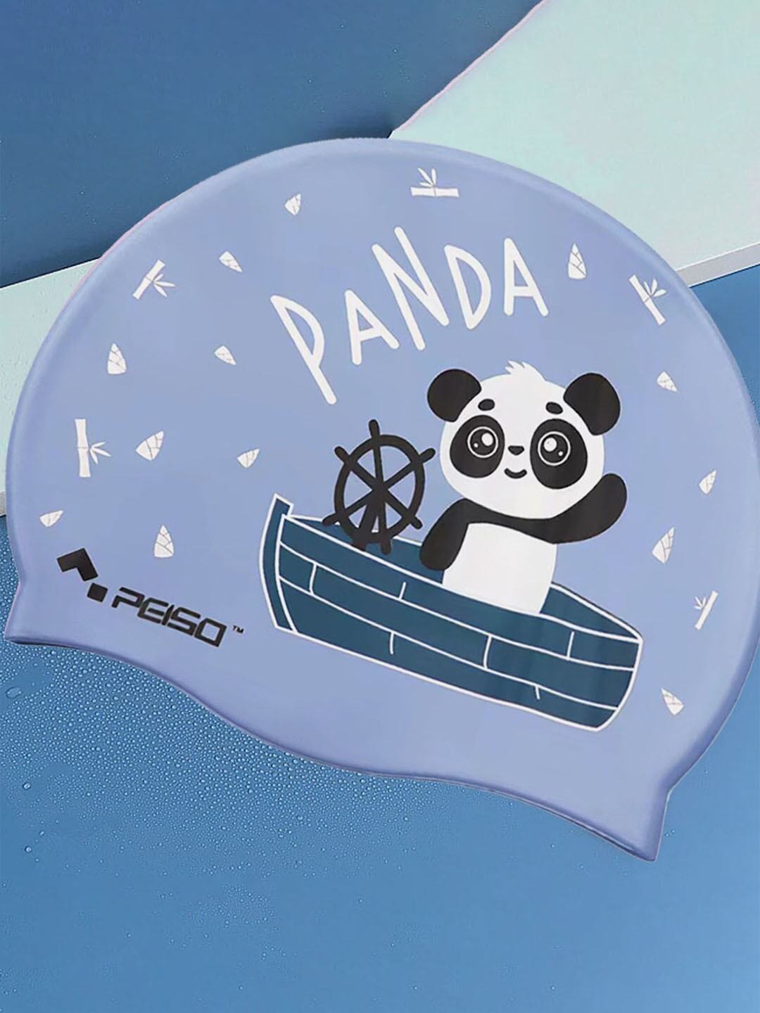 

Little Surprise Box LLP Kids Printed Swimming Cap, Blue