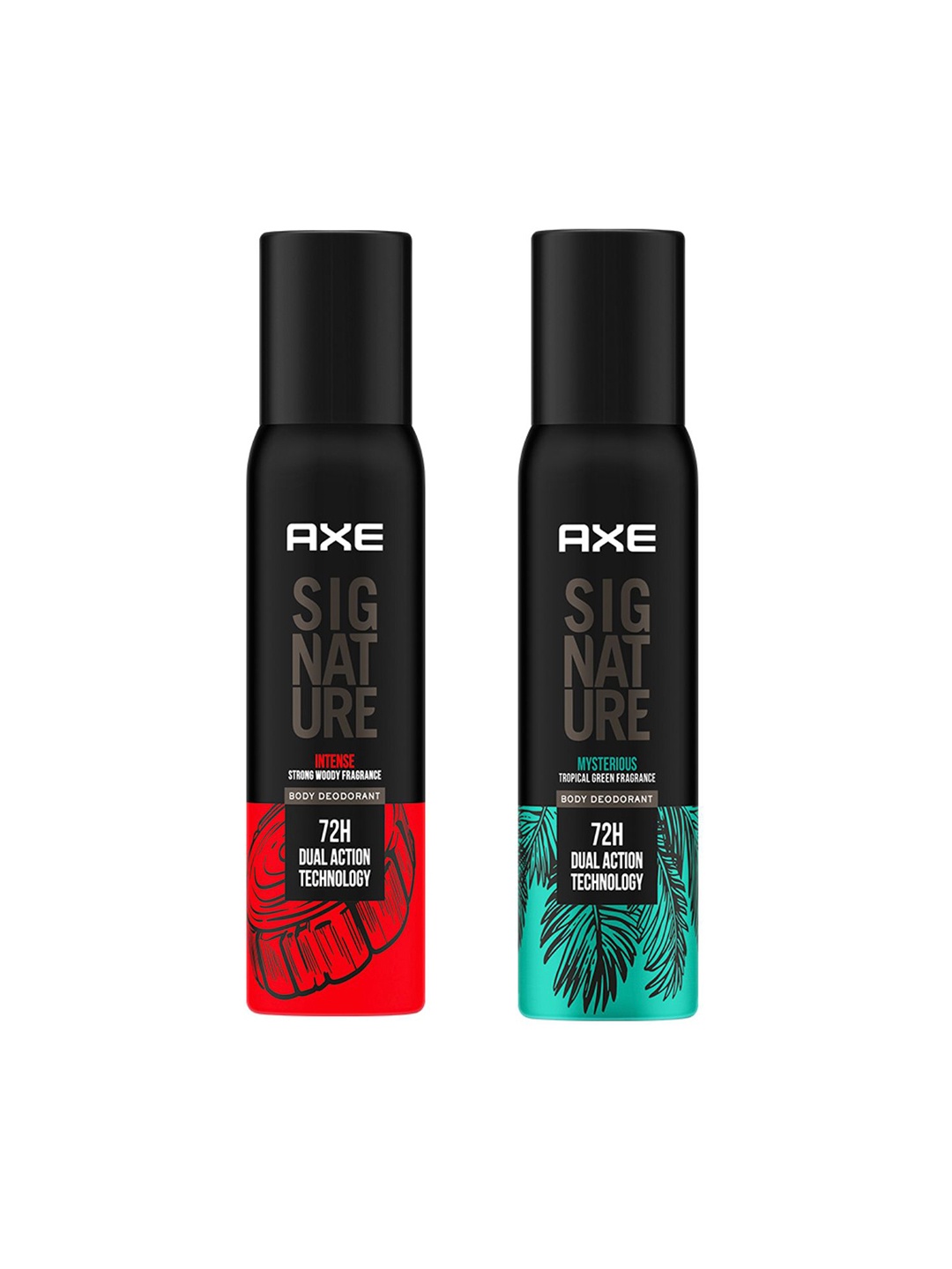 

AXE Men Set of 2 Signature Deodorants - Mysterious & Intense - 160.8g (200ml) each, Black