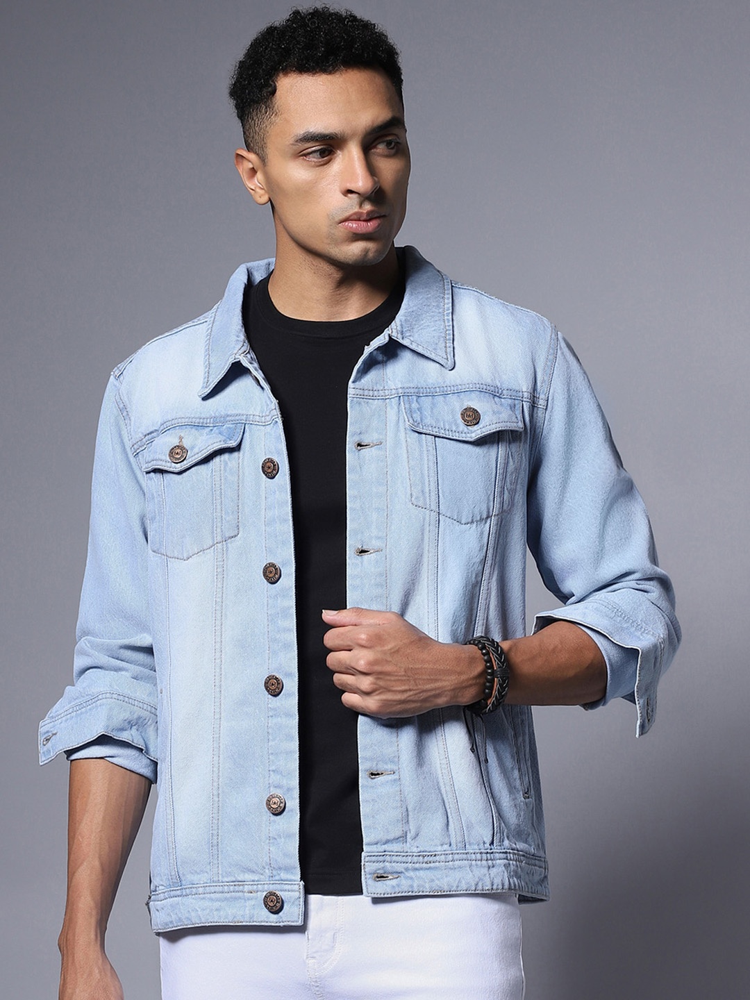 

High Star Washed Denim Jacket, Blue