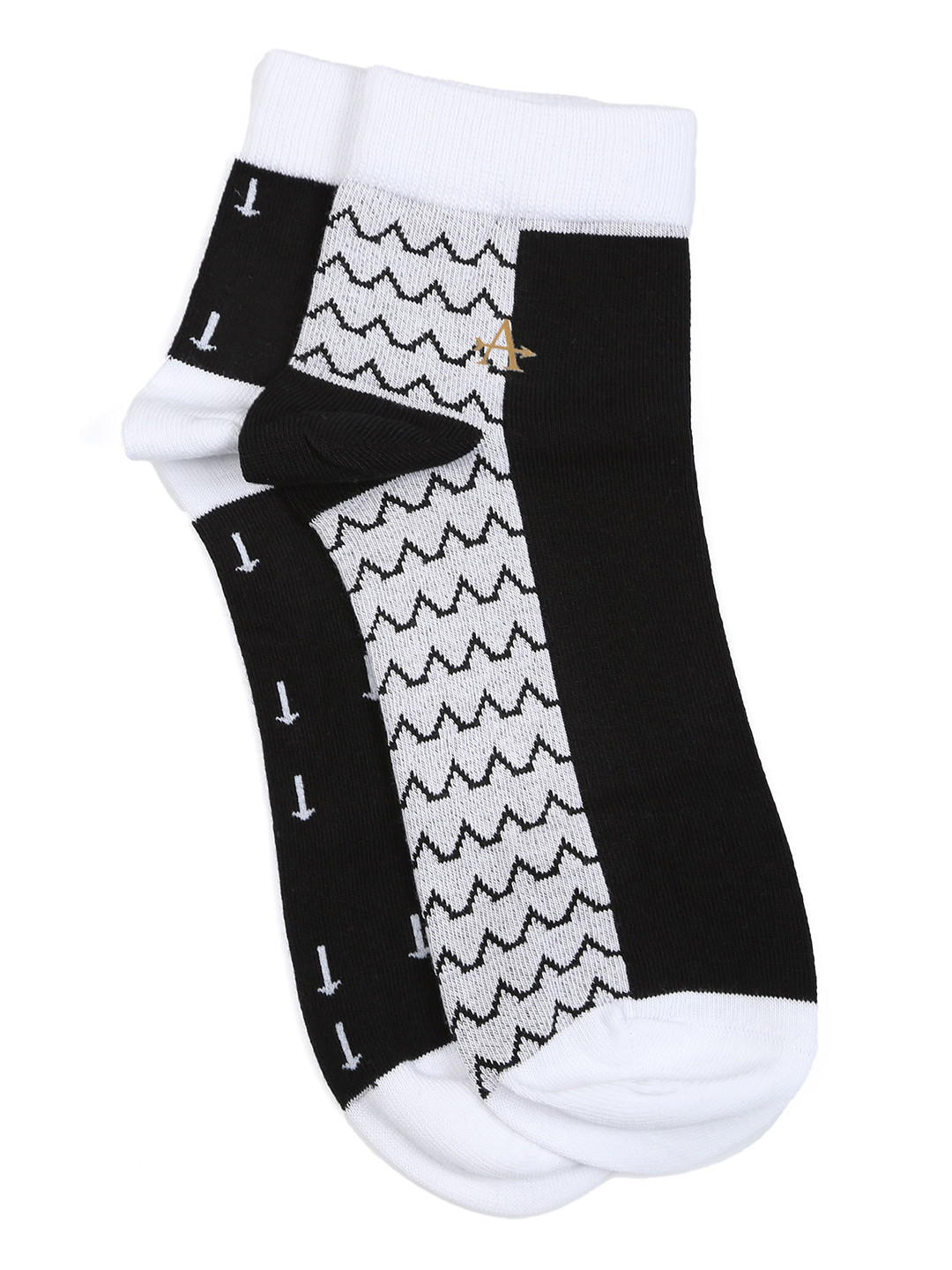 

Arrow Men Pack Of 2 Patterned Pure Cotton Socks, Grey