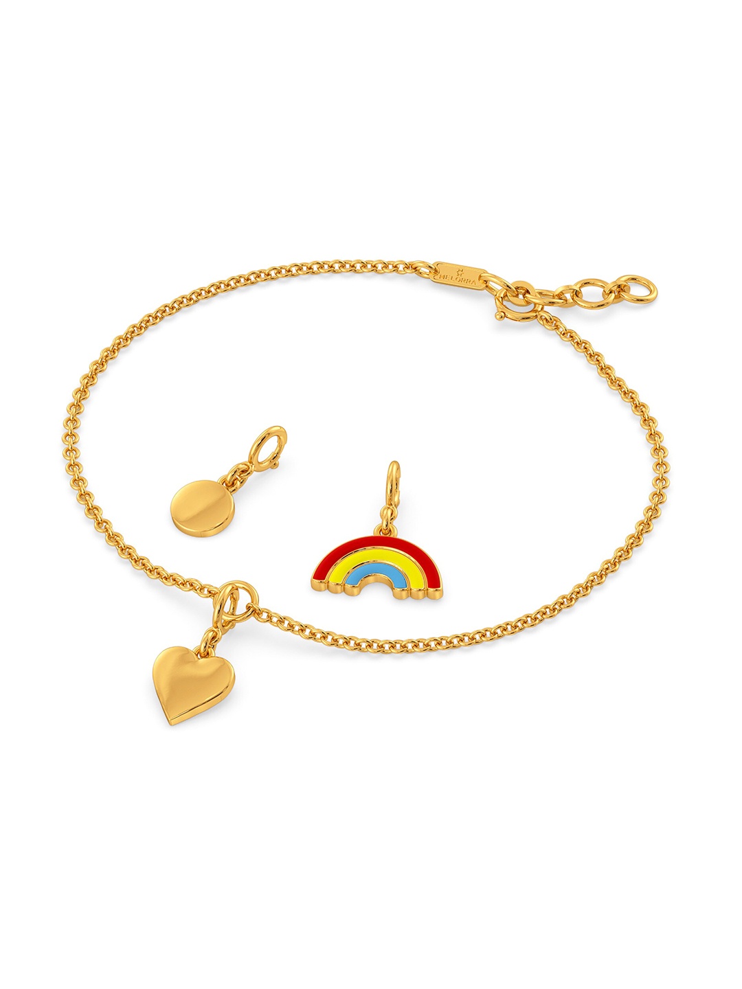 

MELORRA Set Of 3 14KT Pride & Love Gold Charms, Yellow