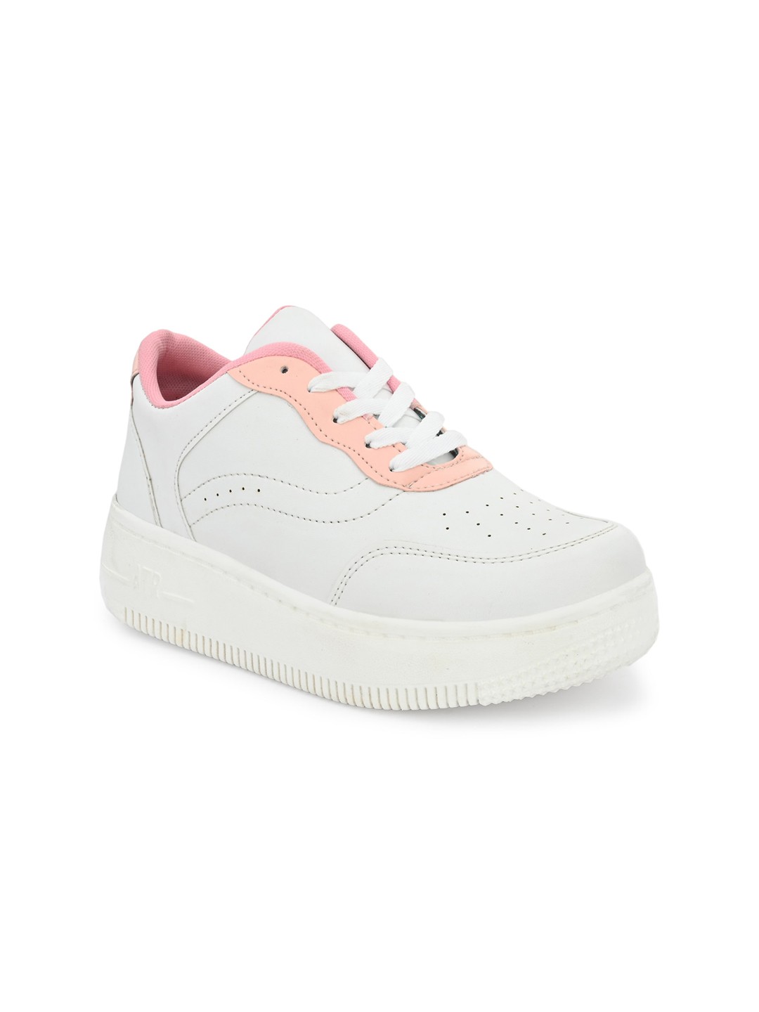 

DressBerry Women White Perforated Sneakers
