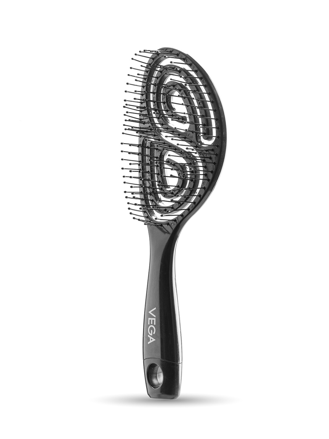 

VEGA DTB-03 Vented Hair Brush for Quick Blow Drying, Wet and Dry Hair - Black