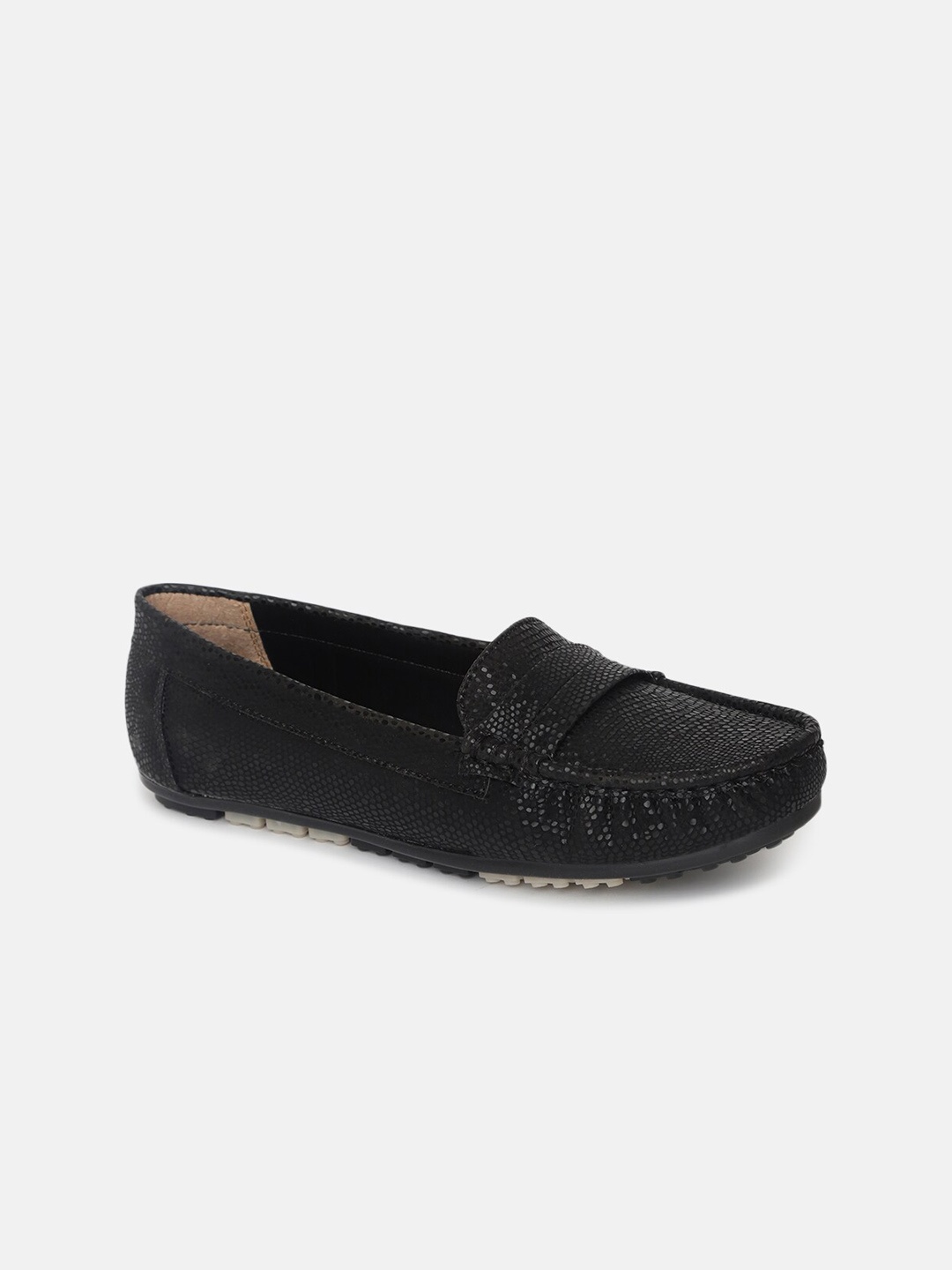 

Marc Loire Women Printed Lightweight Penny Loafers, Black