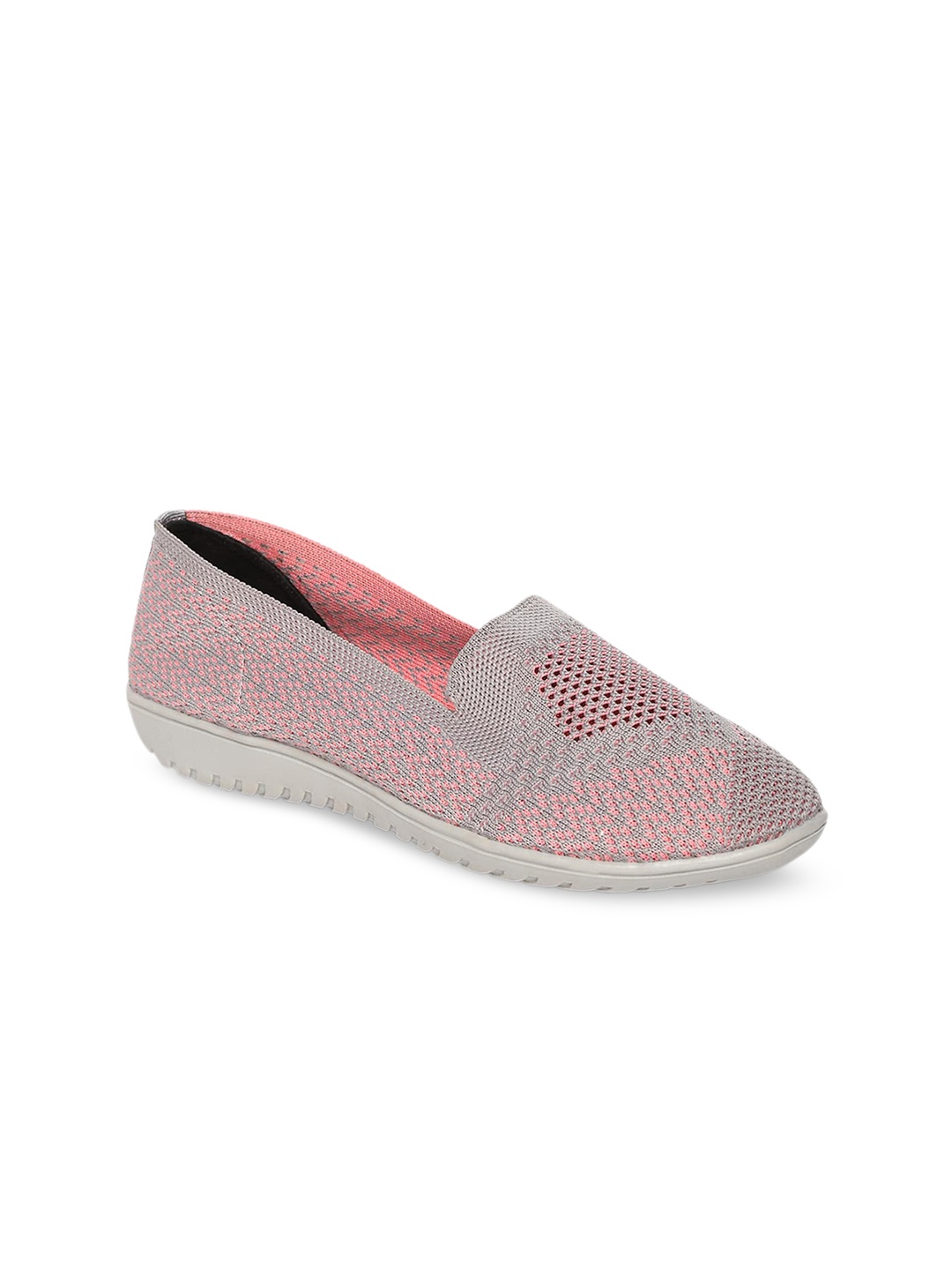 

Marc Loire Women Textured Lightweight Slip-On Sneakers, Grey
