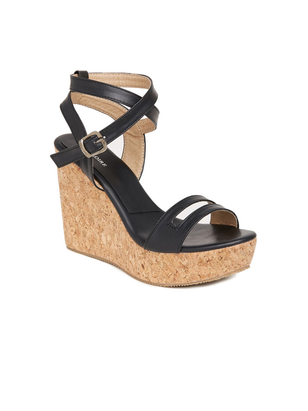 

Marc Loire Open Toe Wedge Heels, Black