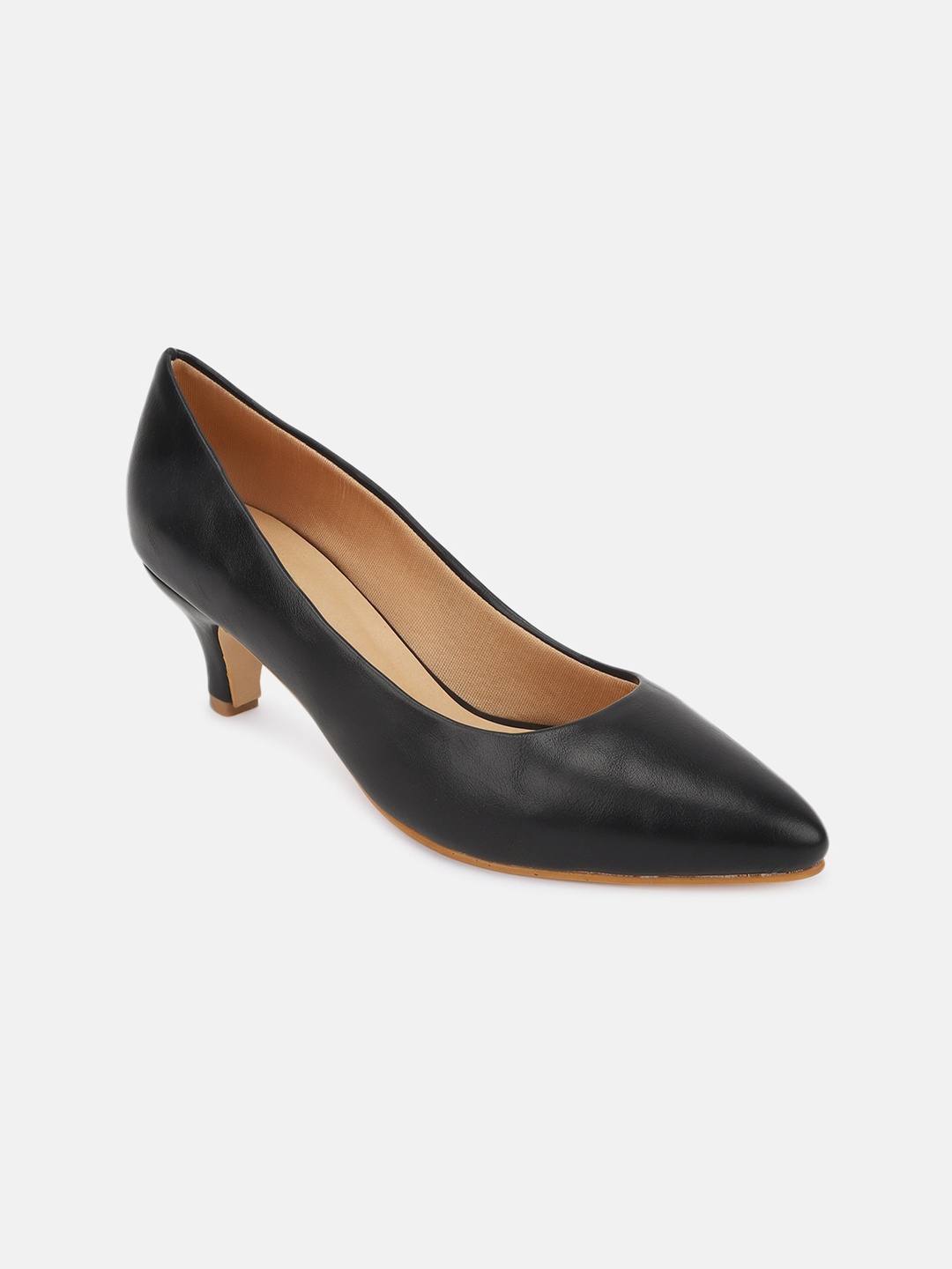 

Marc Loire Pointed Toe Kitten Heel Pumps, Black