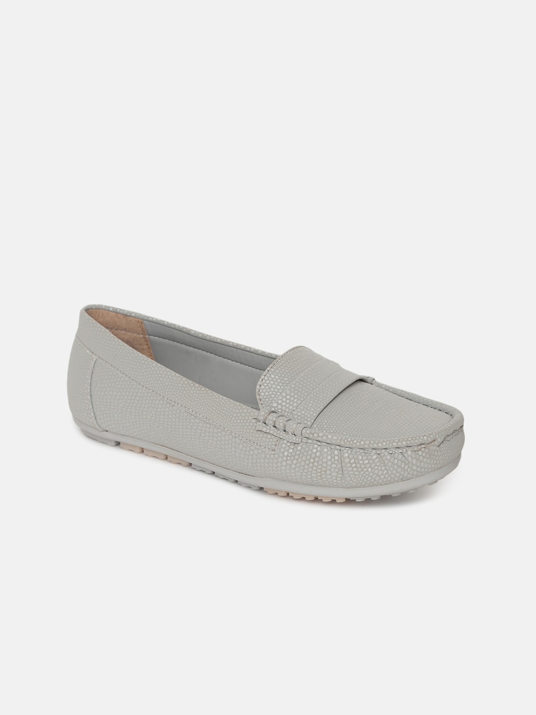 

Marc Loire Women Printed Lightweight Penny Loafers, Grey