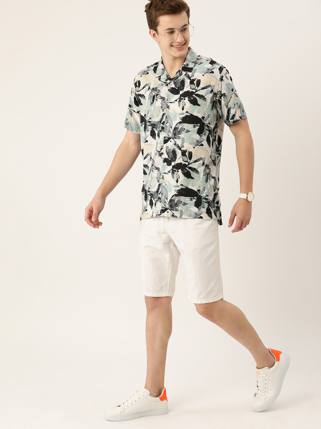 

Mast & Harbour Men Opaque Printed Casual Shirt, Multi