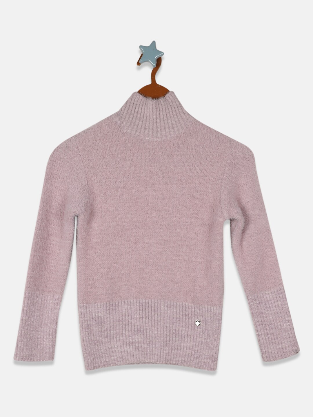 

Monte Carlo Girls Turtle Neck Woollen Pullover, Purple