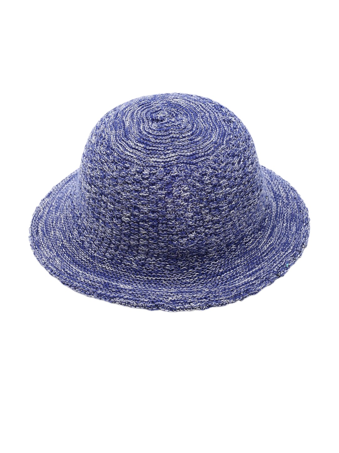 

Bharatasya Girls Knitted Cotton Sun Hat, Blue