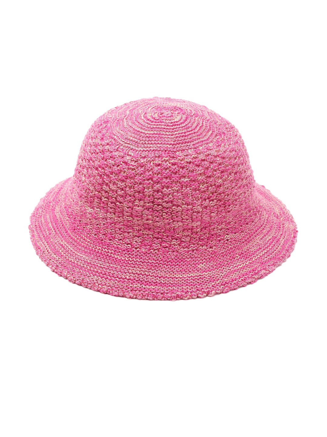 

Bharatasya Girls Knitted Cotton Sun Hat, Pink