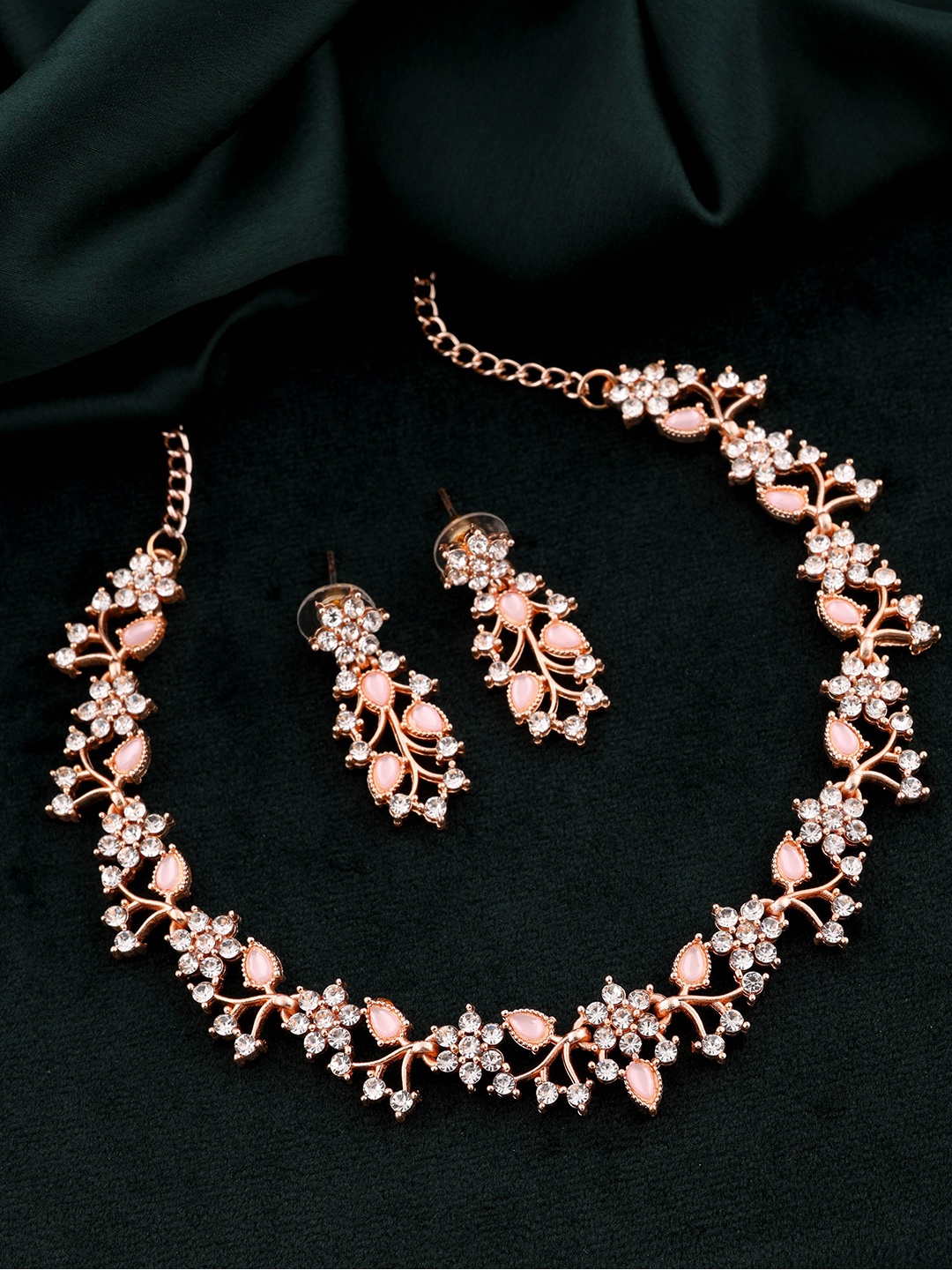 

Brado Jewellery AD-Studded Jewellery Set, Rose gold