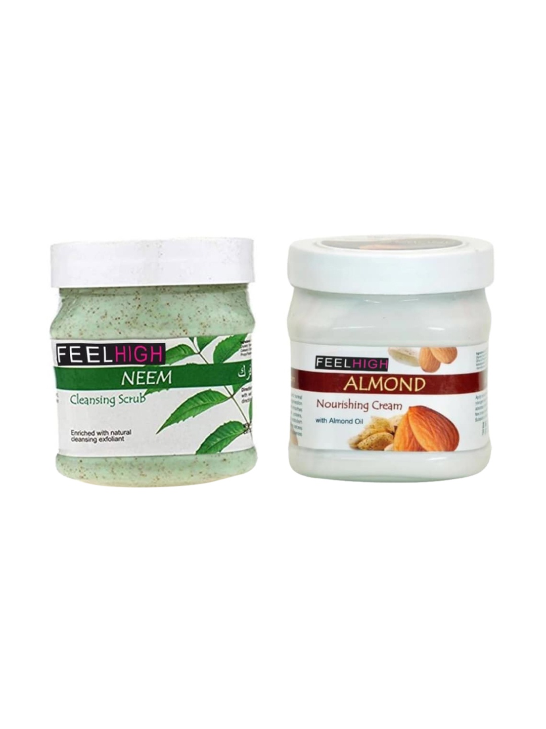 

FEELHIGH Set Of 2 Neem Scrub And Almond Cream, Multi